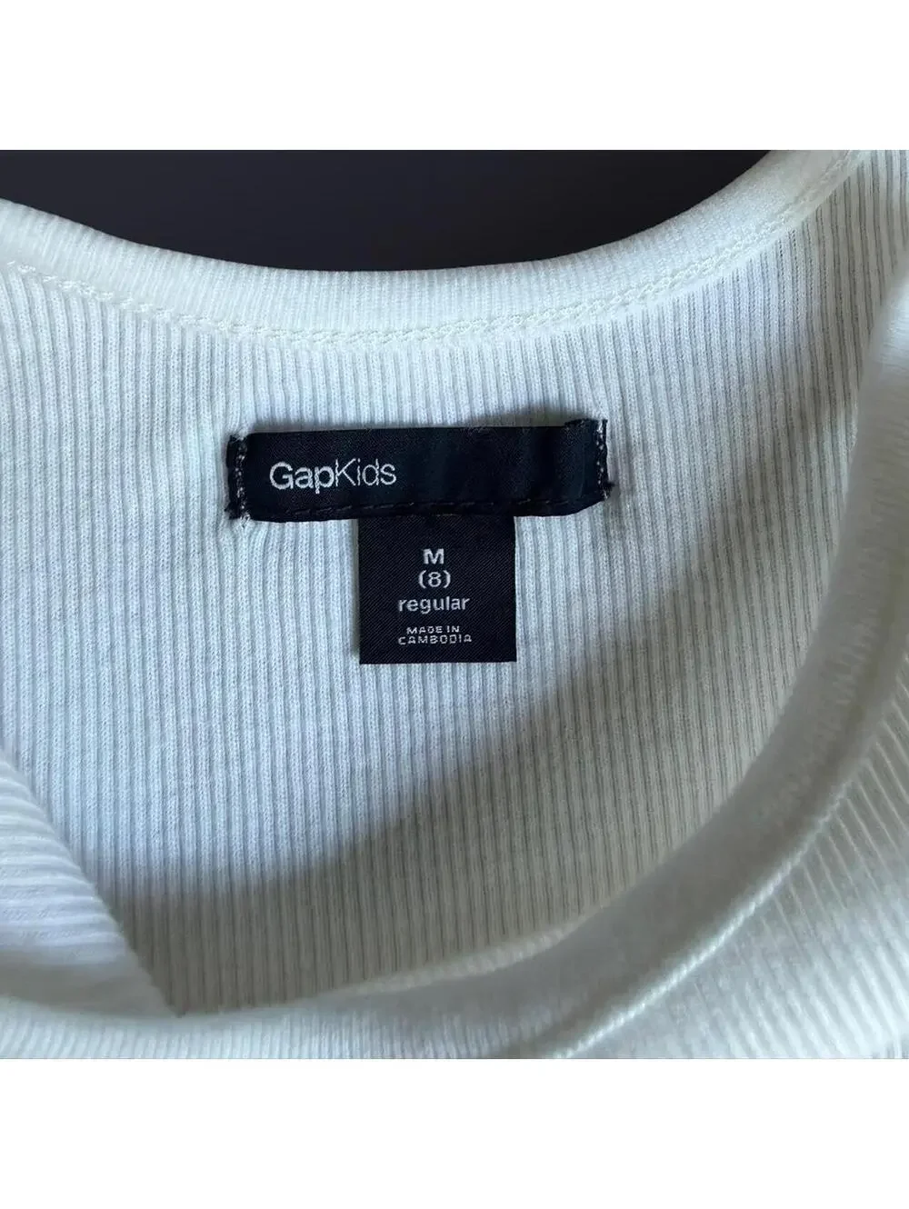 Gap Kids White Mix-Fabric Eyelet Tank Dress